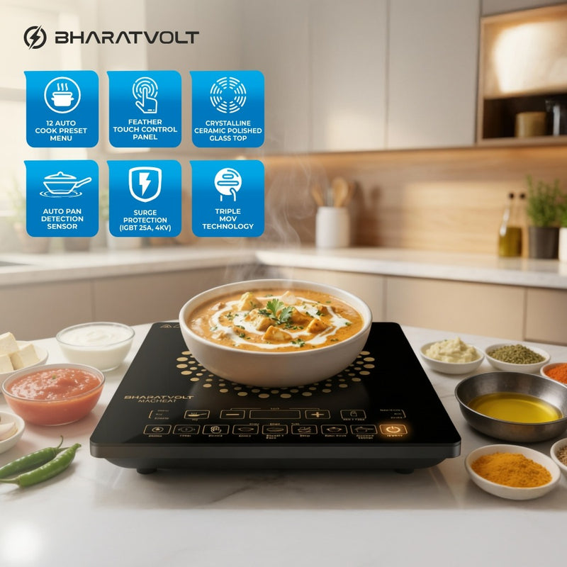 Best Electric Induction Stove | Bharatvolt Magheat 2100W Induction ...
